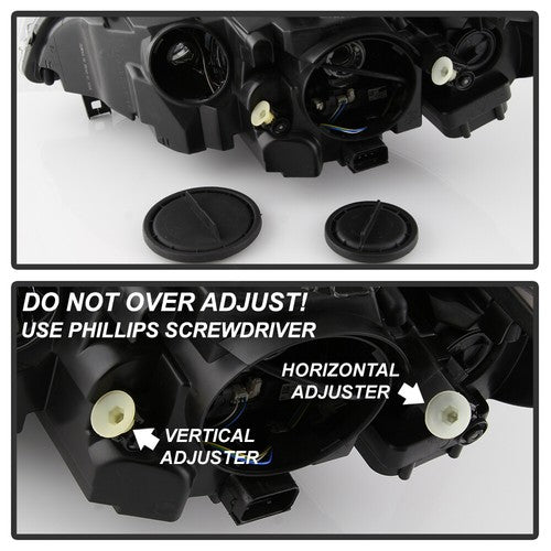 Right HID headlight lens close-up for 2008-2014 BMW X6 E71