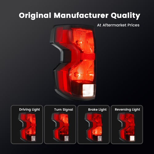 halogen tail light view 8 for Chevy Colorado WT LT Trail Boss (2023-2026)