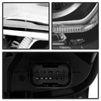 Left HID headlight lens close-up for 2012-2015 BMW 3 Series F30