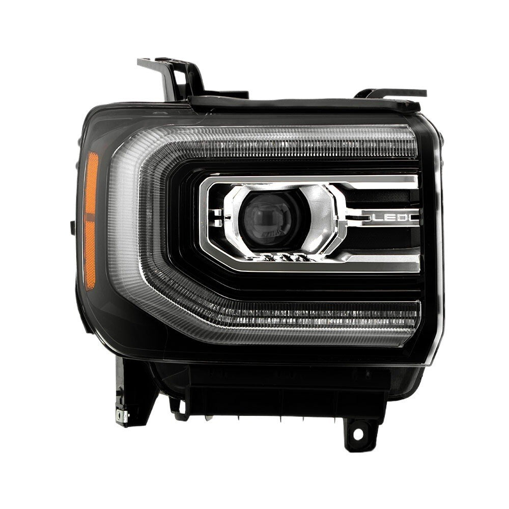 Led headlight connector close-up for 2016-2018 GMC Sierra 1500
