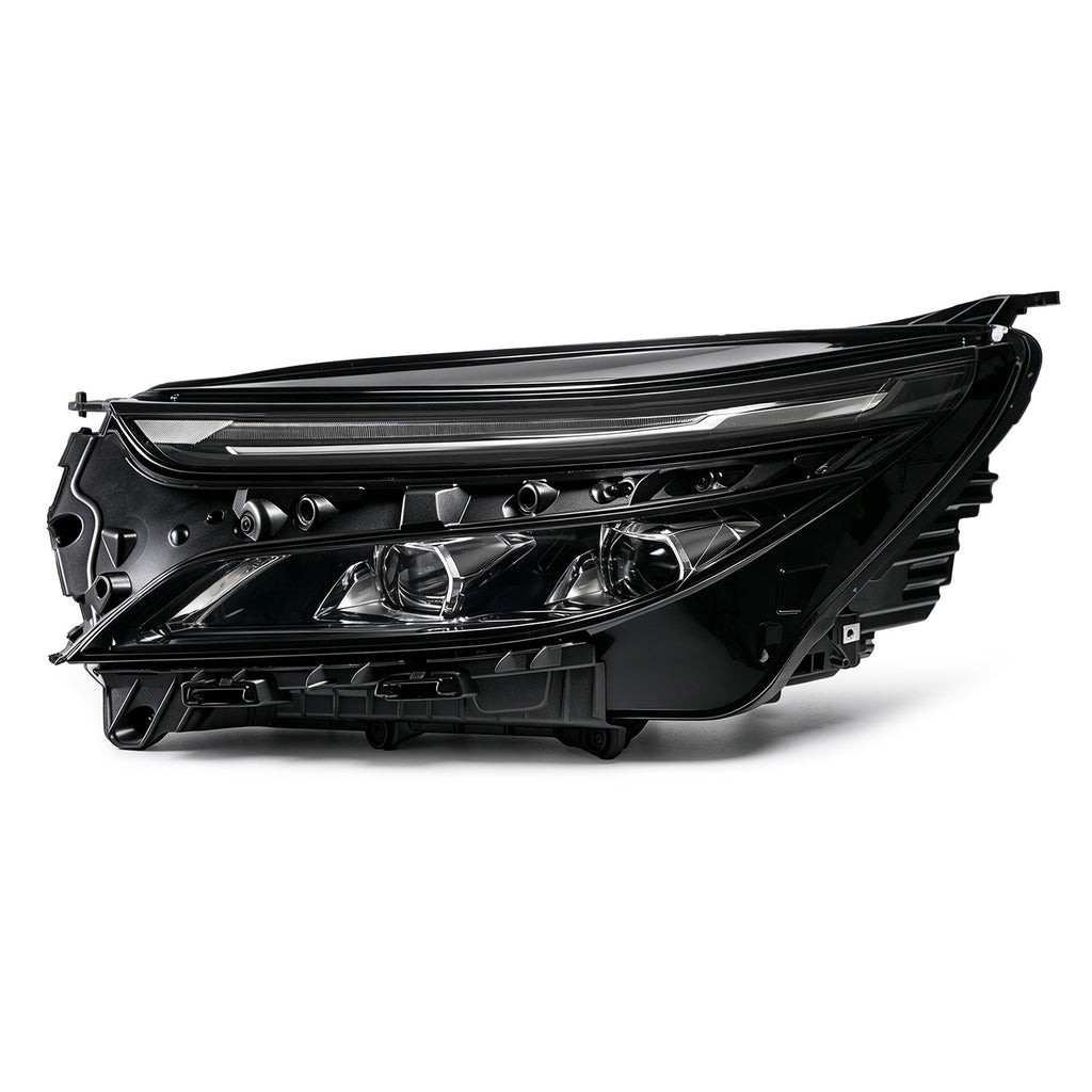 Left LED headlight lens close-up for 2022-2024 Chevrolet Equinox Premier