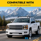 Fitment chart for Black Projector Halogen headlights, 2014-2015 Chevrolet Silverado 1500