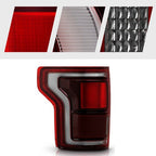 dark red LED tail light view 8 for Ford F-150 Raptor with BLIS (2017-2019)