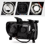 Pair halogen projector headlight rear housing angle for 2015-2022 GMC Canyon