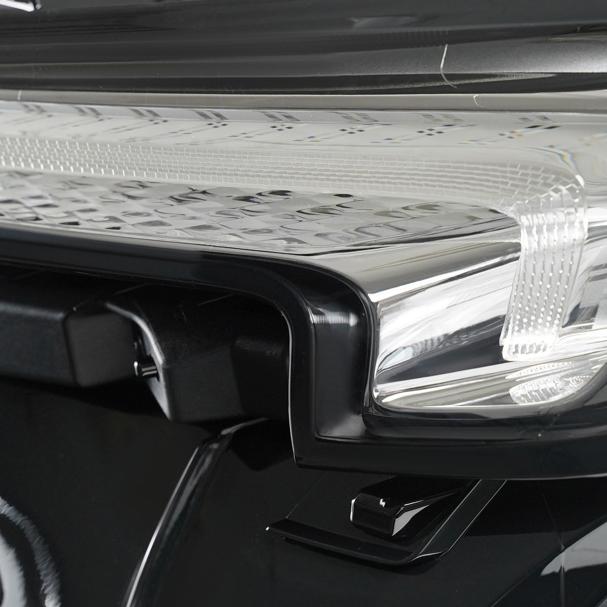 Right LED headlight lens close-up for 2024-2025 Buick Encore GX