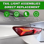 LED outer tail light view 8 for Chevy Malibu (2019-2025)