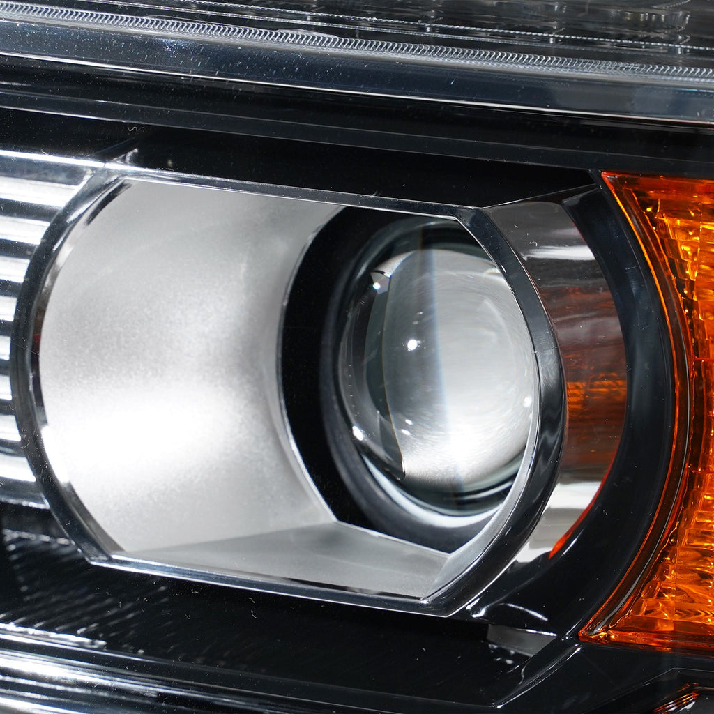 Pair halogen projector headlight rear housing angle for 2015-2019 GMC Sierra HD