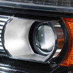 Pair halogen projector headlight rear housing angle for 2015-2019 GMC Sierra HD