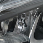 Left halogen headlight lens close-up for 2019-2022 Chevy Spark