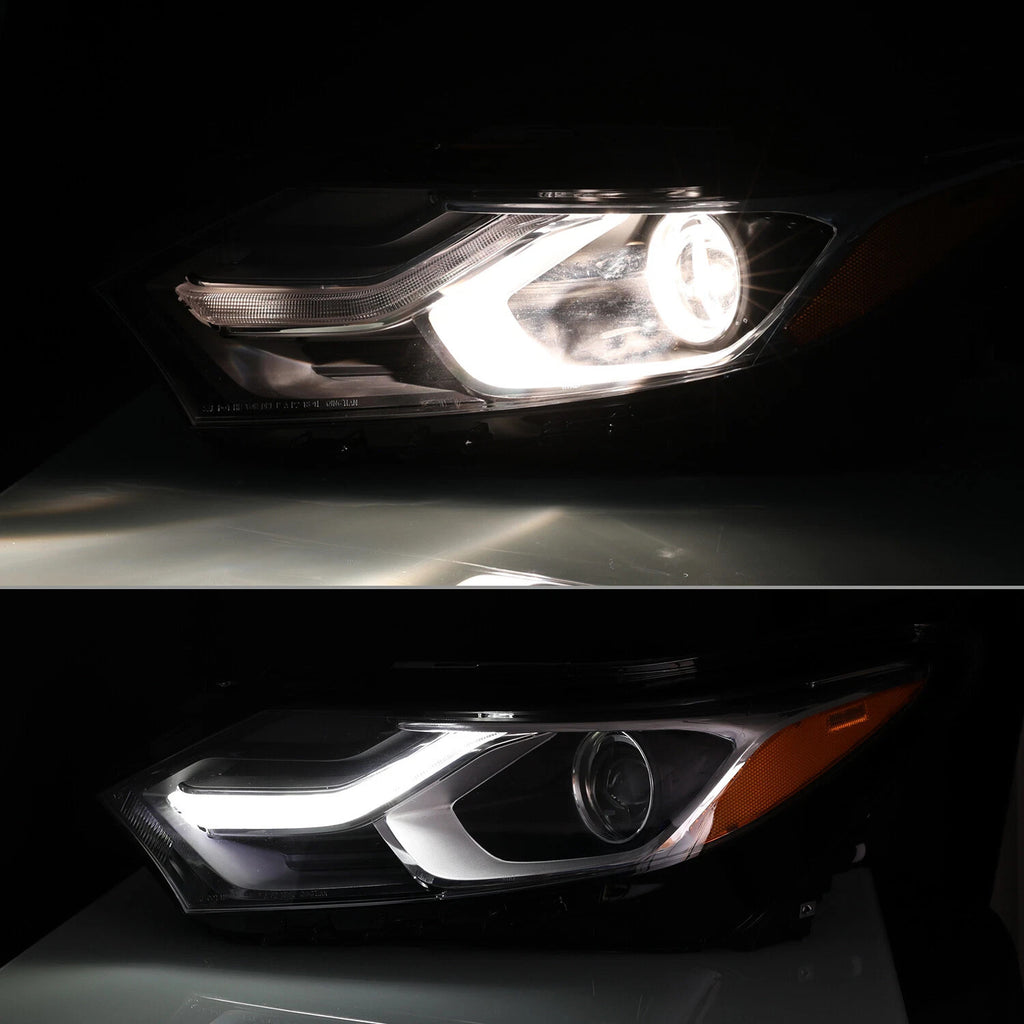 Right halogen headlight lens close-up for 2018-2021 Chevy Equinox