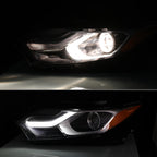 Right halogen headlight lens close-up for 2018-2021 Chevy Equinox