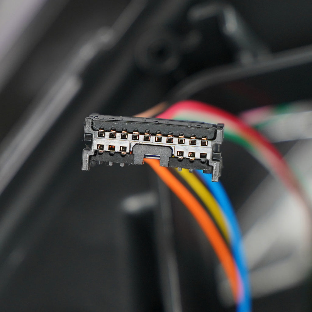 Led headlight connector close-up for 2016-2018 Ford Explorer