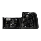 Back of the E34 smoke tail light set