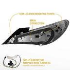 Back with OEM mounting points and resistor harness