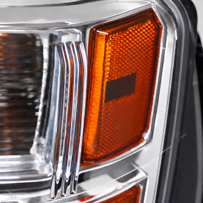 Chrome Halogen Projector headlight inner lens detail for 2010-2015 GMC Terrain SL SLE SLT