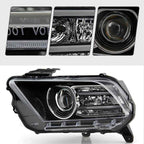 Right HID headlight side angle for 2013-2014 Ford Mustang