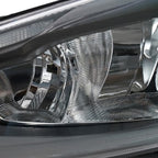Black Halogen headlight top view for 2015-2018 Ford Focus