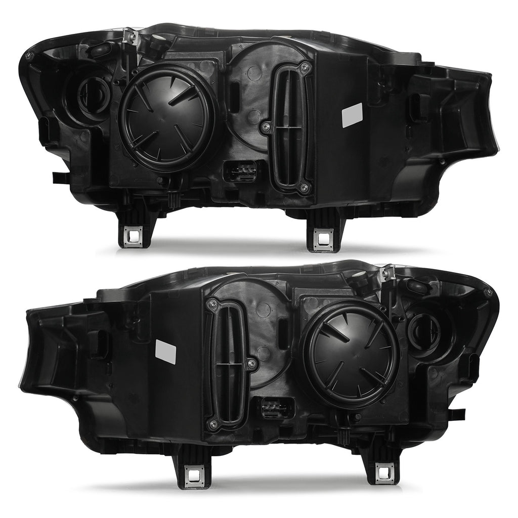 Right halogen projector headlight lens close-up for 2015-2018 BMW X3