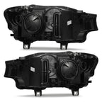 Right halogen projector headlight lens close-up for 2015-2018 BMW X3