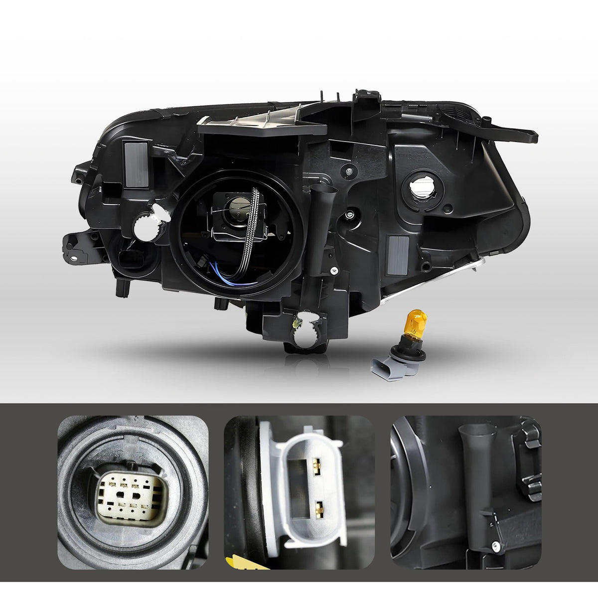 Hid headlight adjuster close-up for 2016-2024 Chevy Camaro