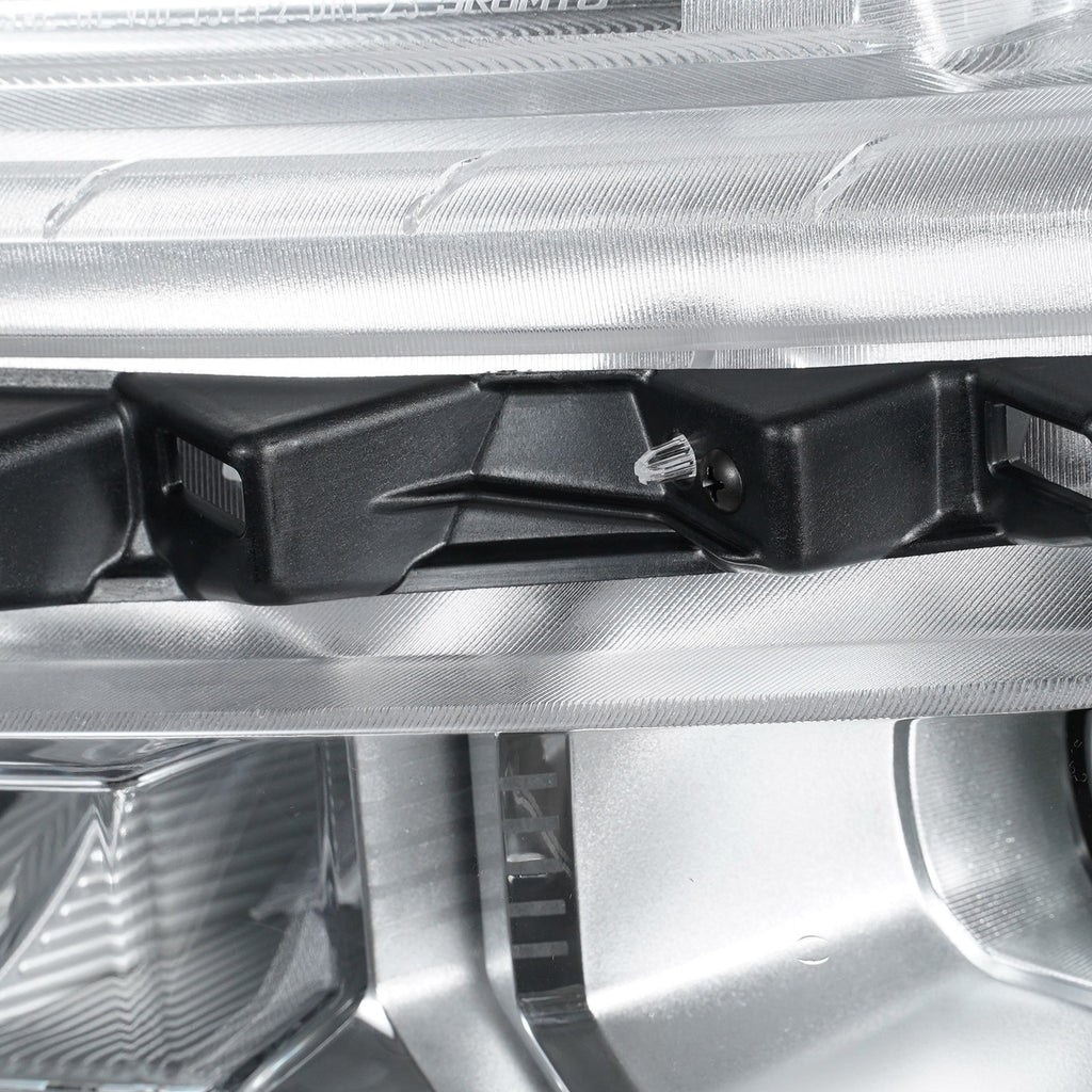 Right LED headlight lens close-up for 2022-2026 Chevrolet Silverado 1500