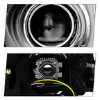 Chrome HID Projector headlight lens and housing detail for 2006-2011 Cadillac DTS