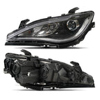 Right halogen headlight lens close-up for 2017-2020 Chrysler Pacifica