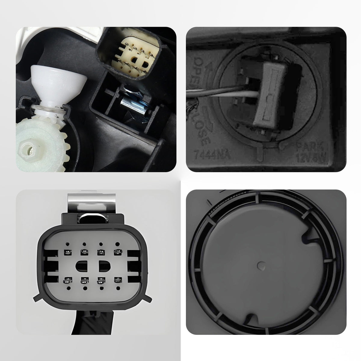 Left LED headlight lens close-up for 2024-2026 Chevrolet Trailblazer LS