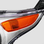Right halogen headlight lens close-up for 2014-2018 Ford Transit Connect
