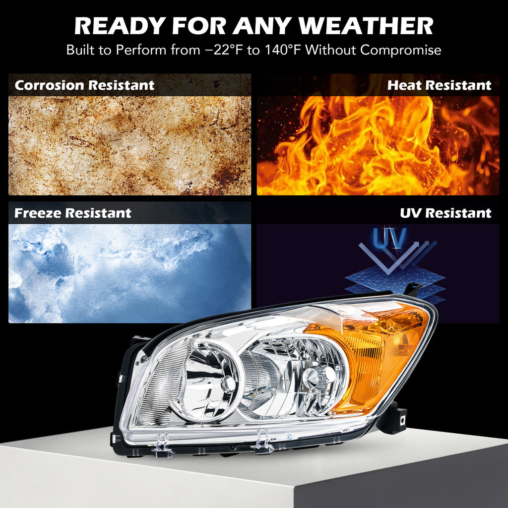 Chrome Halogen headlight features and specifications for 2009-2012 Toyota RAV4 (image 4)