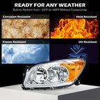 Chrome Halogen headlight features and specifications for 2009-2012 Toyota RAV4 (image 4)