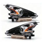 Left HID headlight lens close-up for 2009-2020 Nissan 370Z