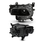 Pair HID headlight front angle for 2014-2018 Jeep Cherokee