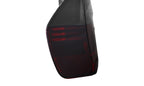 Side profile of the red/smoke E90 sedan tail light