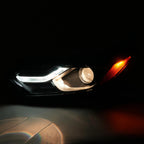 Halogen headlight connector close-up for 2018-2021 Chevy Equinox