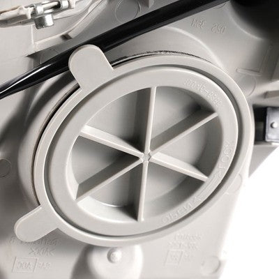 Black HID Projector headlight inner lens detail for 2007-2008 Infiniti G35 Sedan