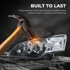 Black Projector Halogen headlight features and specifications for 2005-2007 Subaru Legacy Outback (image 2)