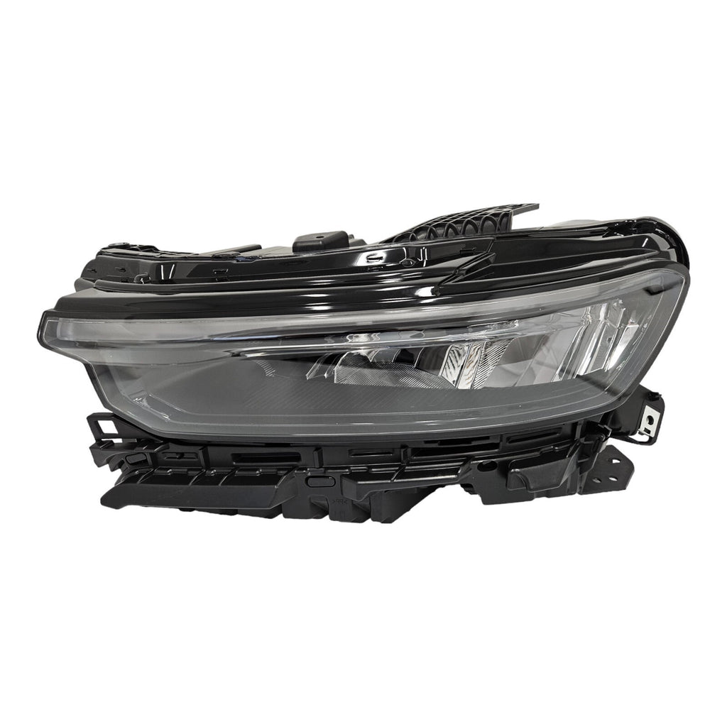 Right LED headlight lens close-up for 2021-2024 Jeep Grand Cherokee L