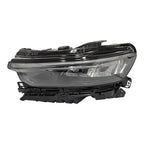 Right LED headlight lens close-up for 2021-2024 Jeep Grand Cherokee L