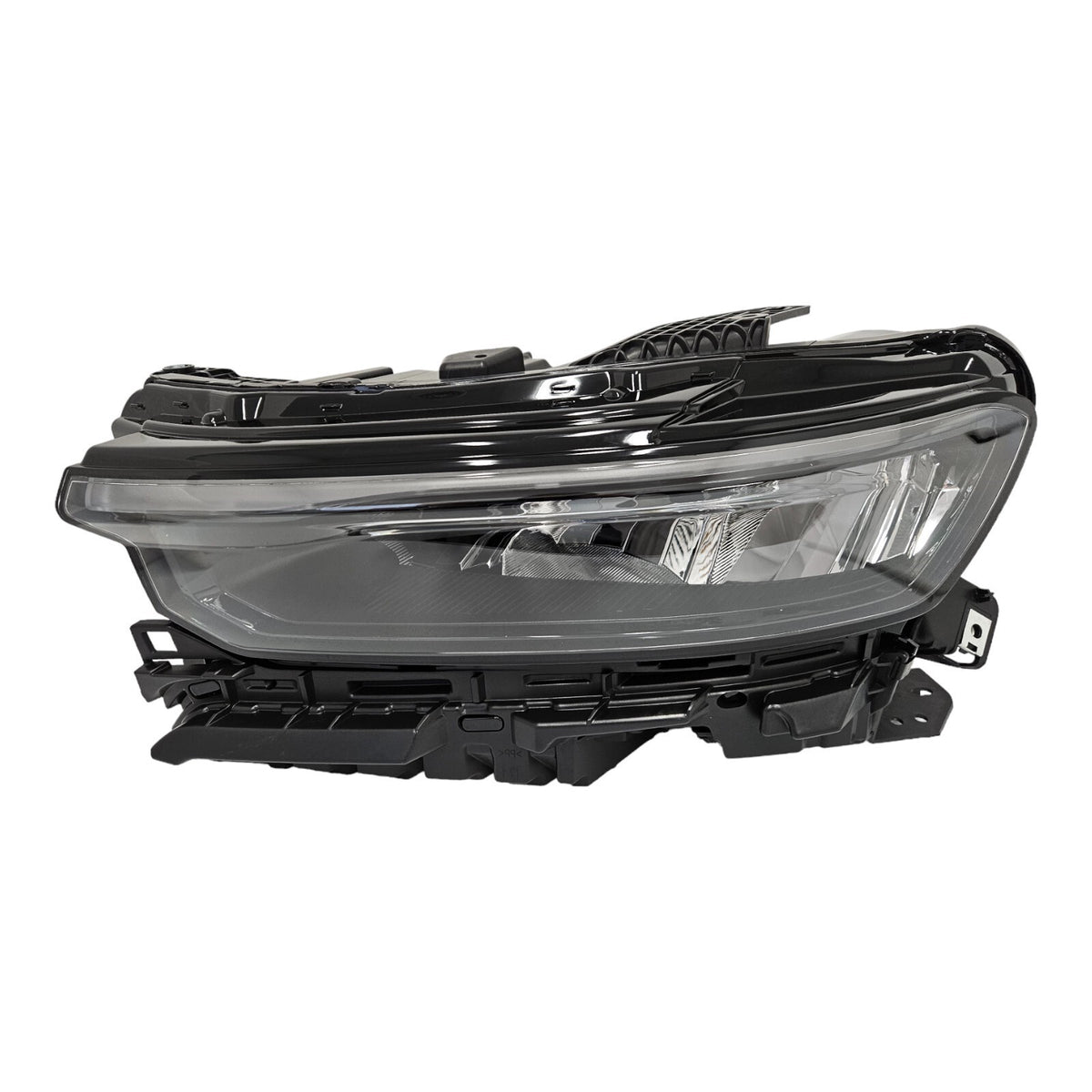 Right LED headlight lens close-up for 2021-2024 Jeep Grand Cherokee L