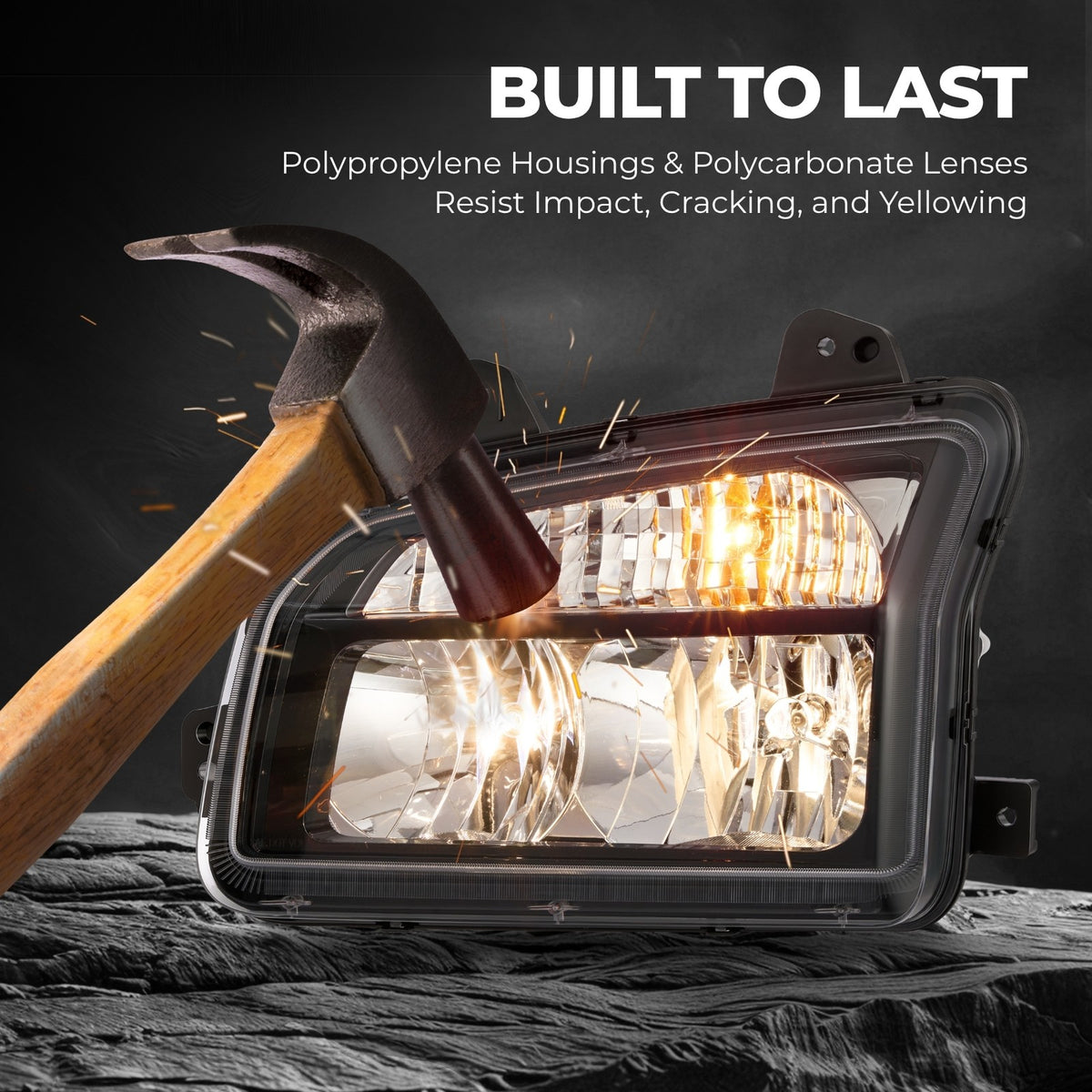 Black Halogen headlight features and specifications for 2014-2023 Kenworth T880 (image 3)