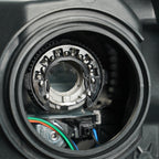 Right HID headlight lens close-up for 2013-2014 Ford F-150