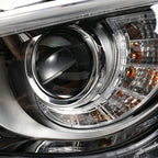 Led headlight connector close-up for 2014-2022 Infiniti Q50