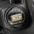 Left LED headlight lens close-up for 2022-2026 Jeep Compass