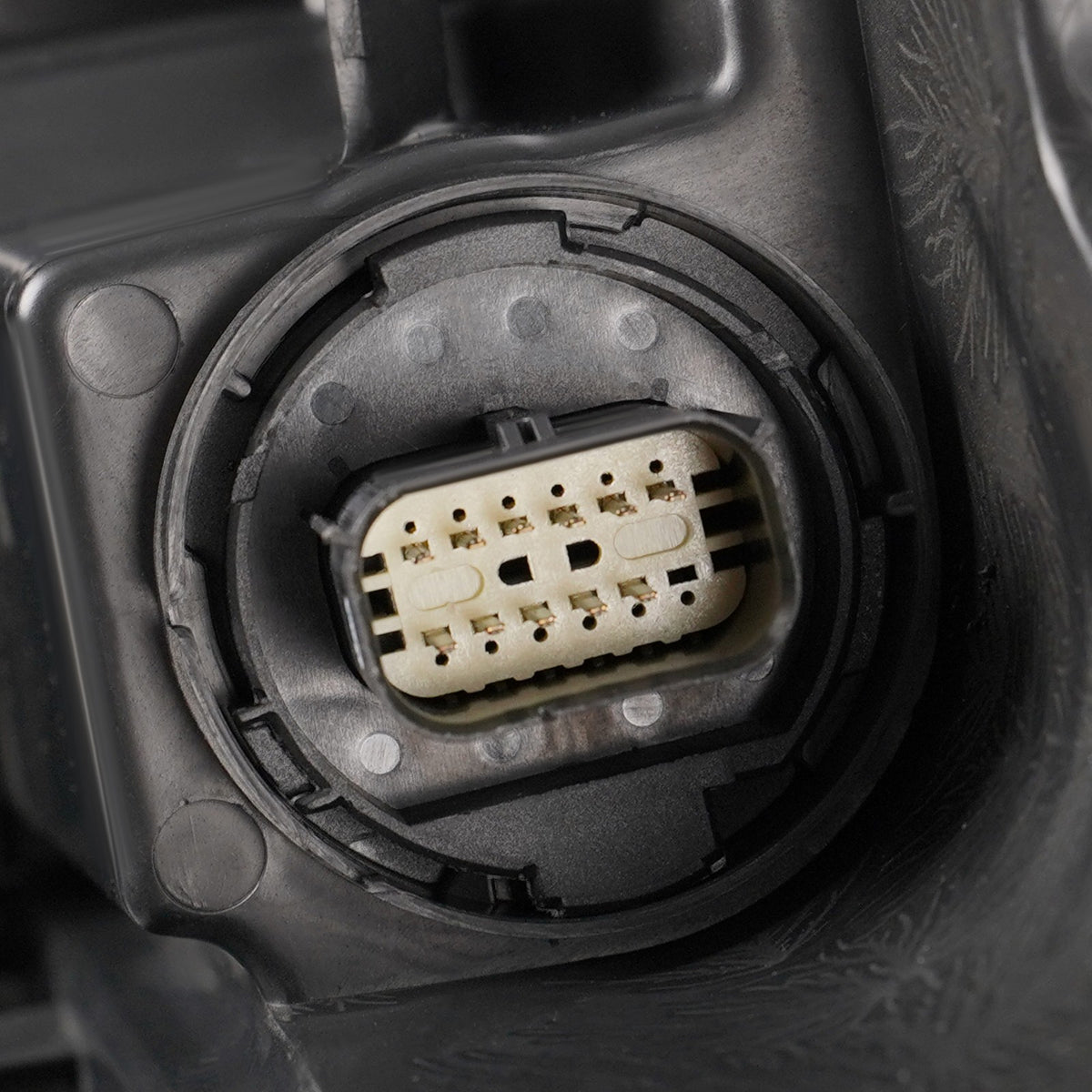 Left LED headlight lens close-up for 2022-2026 Jeep Compass