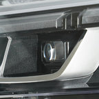Chrome Full LED headlight top view for 2024-2026 Ford Mustang