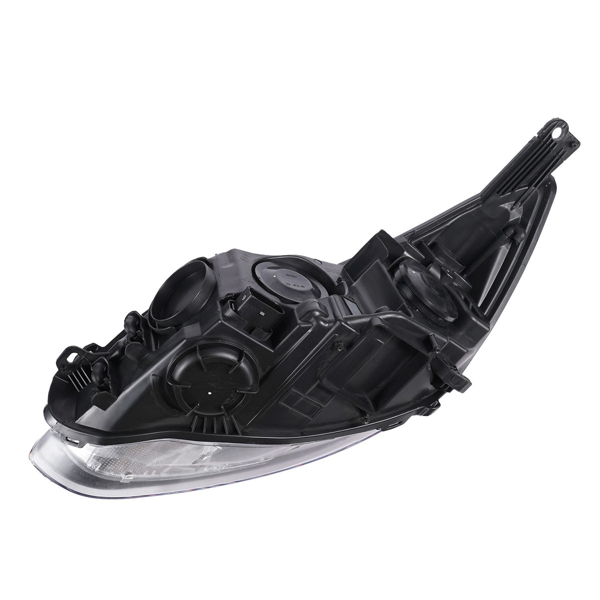 Halogen projector headlight connector close-up for 2012-2014 Ford Focus