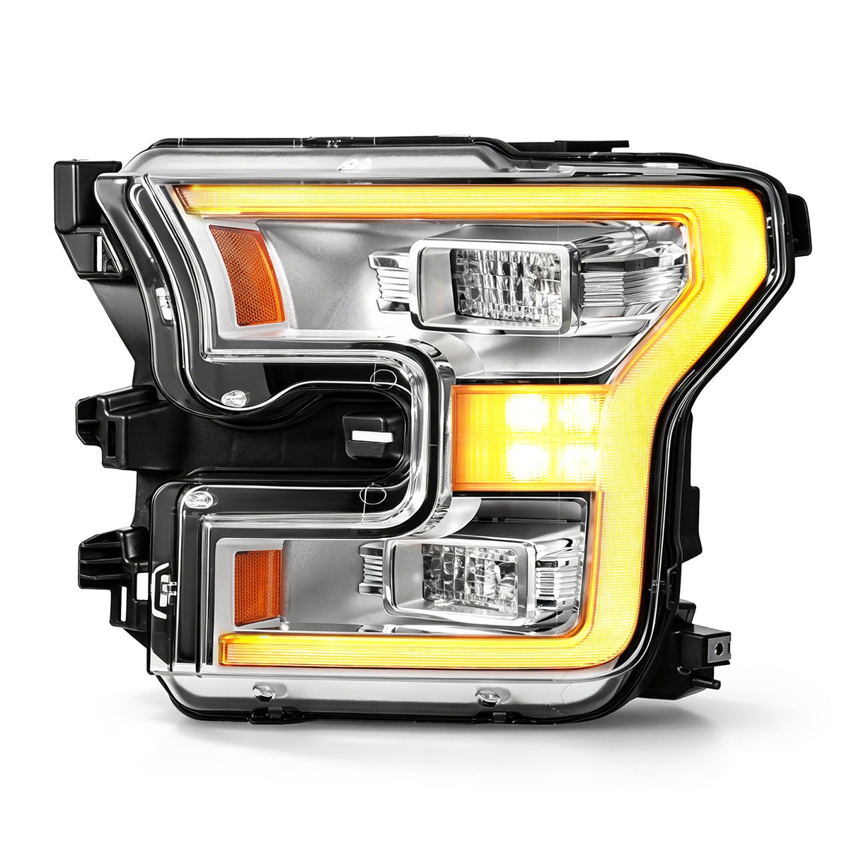 Led headlight connector close-up for 2015-2017 Ford F-150