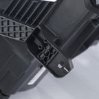 Right halogen projector headlight lens close-up for 2015-2020 Chevy Tahoe