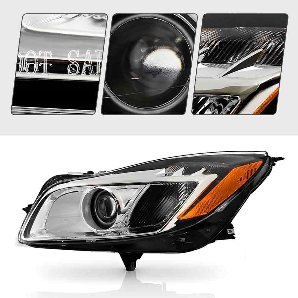 Left HID headlight side angle for 2011 Buick Regal